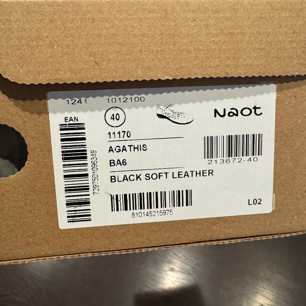 Naot - Agathis Black Soft - Multiple Sizes (New w/ box) - Picture 12 of 12